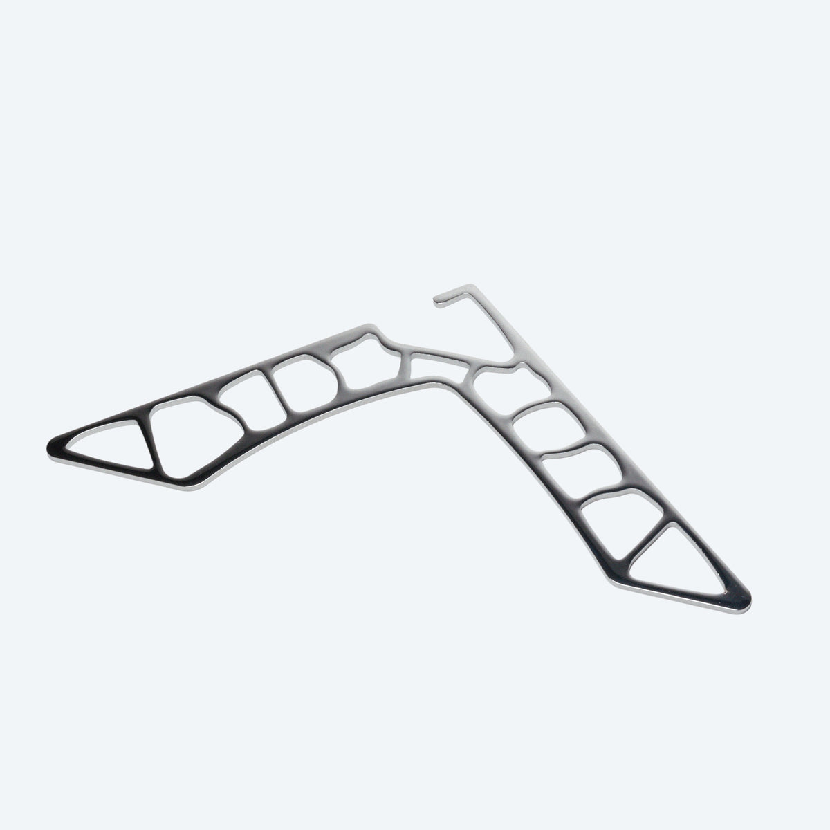 Laser-cut stainless steel Voronoi hanger