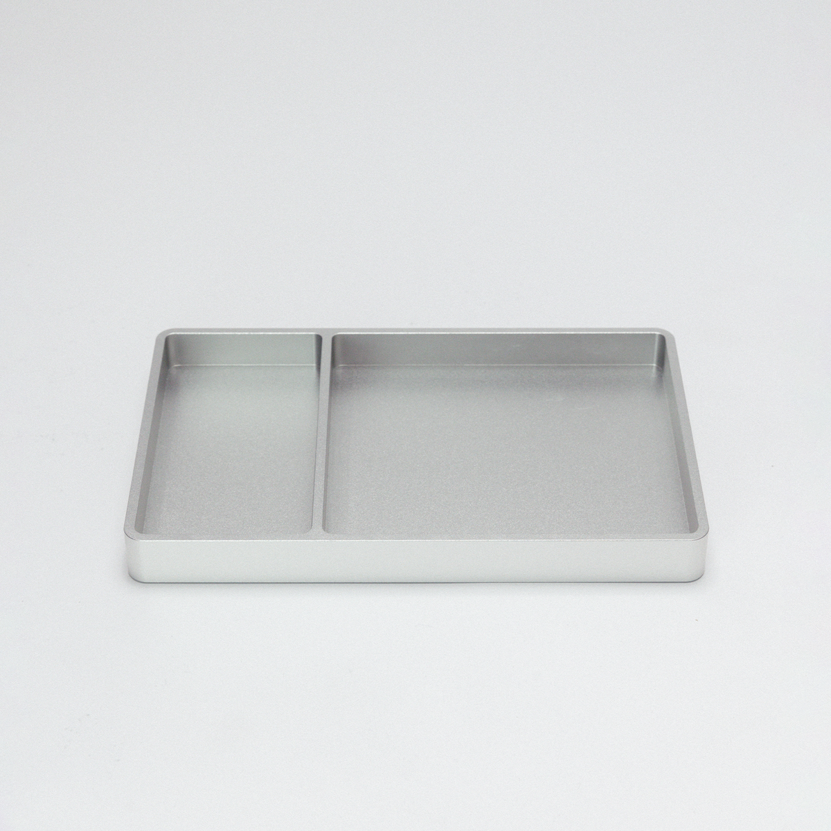 Anodized aluminum valet tray