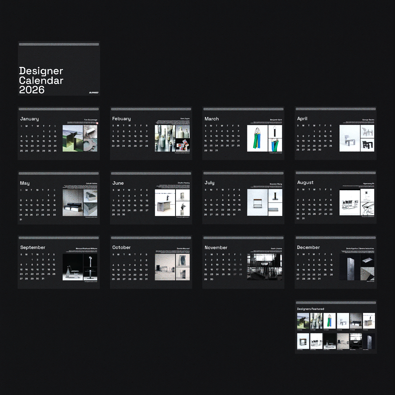 DESKTOP CALENDAR 2026