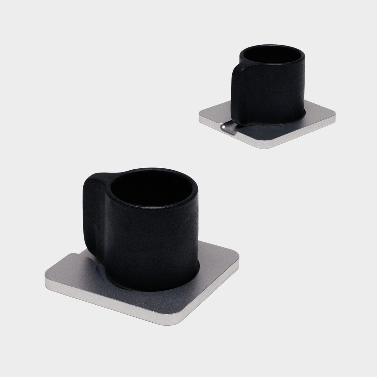 Handcrafted stoneware espresso cups