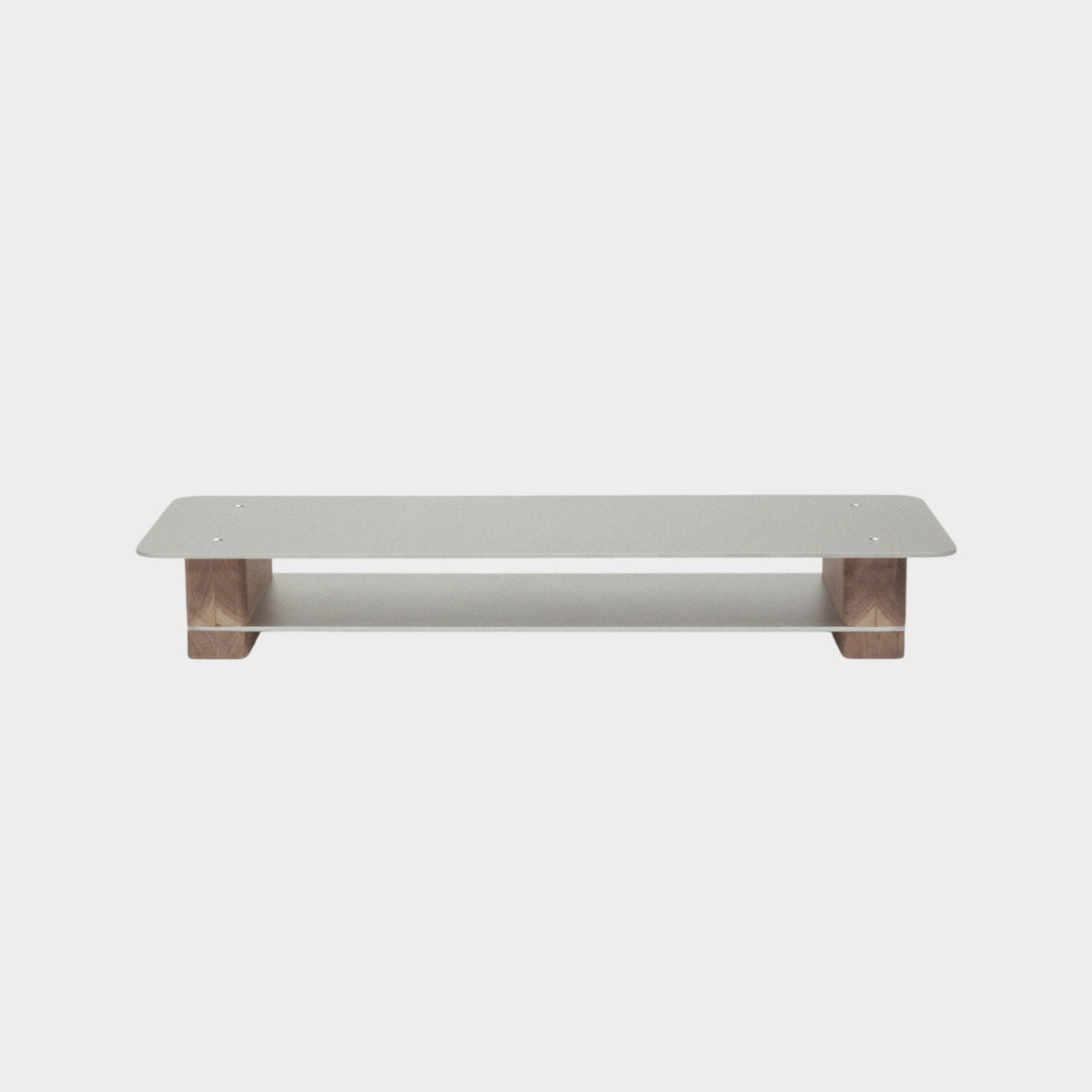 Monitor stand with solid American black walnut legs