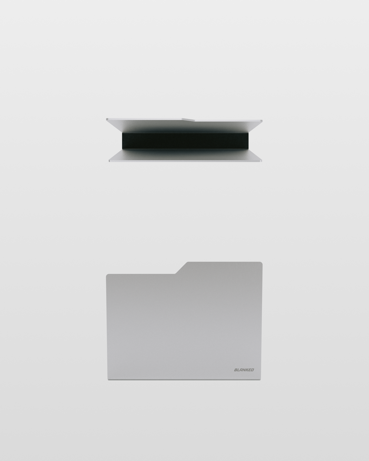 Desktop Folder, top and side views