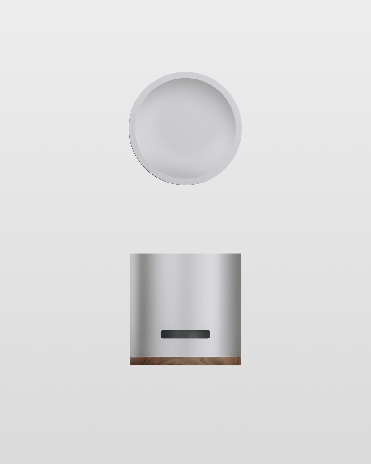 Oil Diffuser, top and front views
